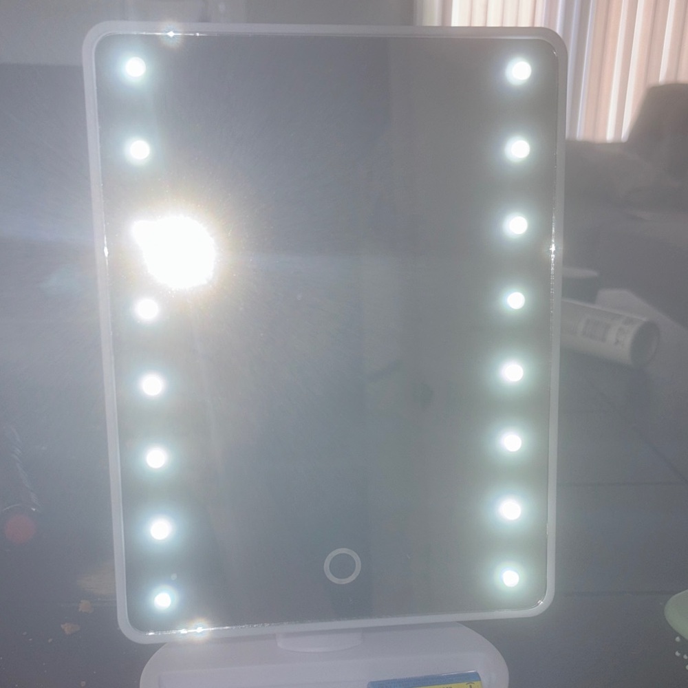 Adiva LED Tablet Stand with Touch Control - White